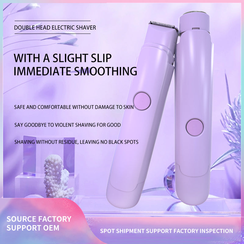 Portable Lipstick Hair Removal Device,Mini Dual-Head Electric Hair Remover,Women's Electric Lipstick Hair Remover