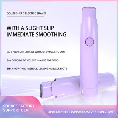 Portable Lipstick Hair Removal Device,Mini Dual-Head Electric Hair Remover,Women's Electric Lipstick Hair Remover